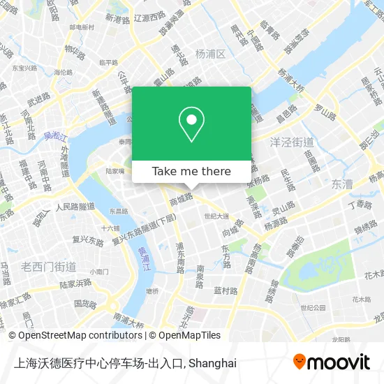 上海沃德医疗中心停车场-出入口 map