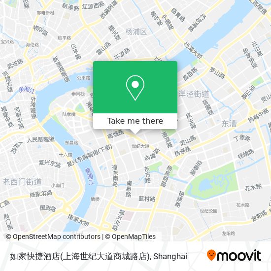 如家快捷酒店(上海世纪大道商城路店) map