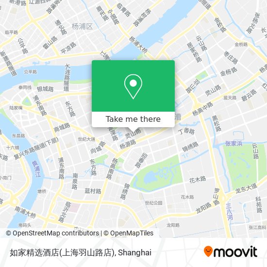 如家精选酒店(上海羽山路店) map