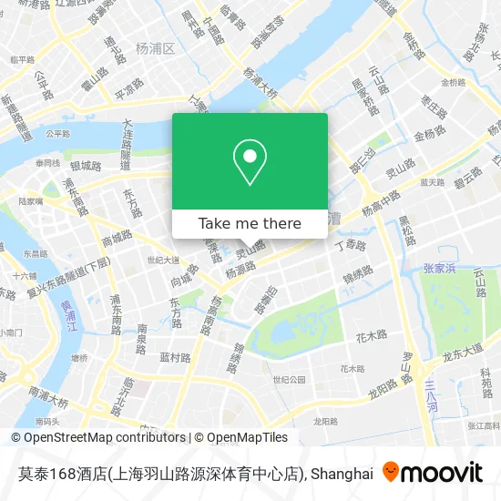 莫泰168酒店(上海羽山路源深体育中心店) map