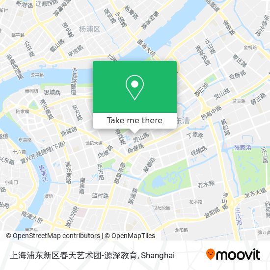 上海浦东新区春天艺术团-源深教育 map