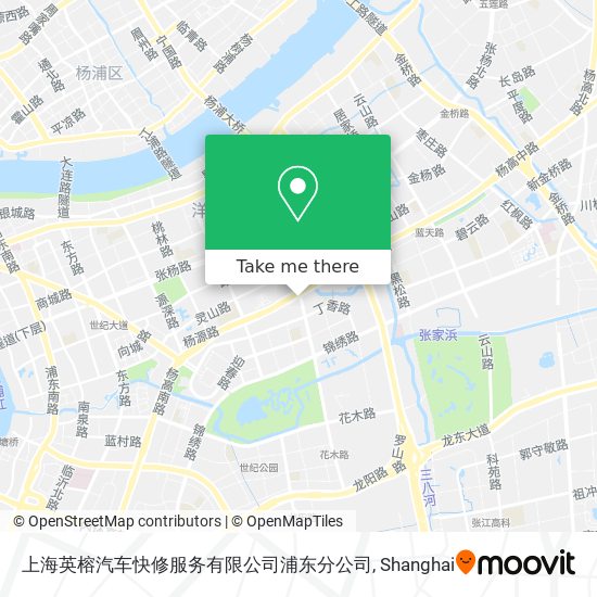 上海英榕汽车快修服务有限公司浦东分公司 map