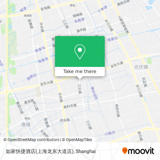 如家快捷酒店(上海龙东大道店) map