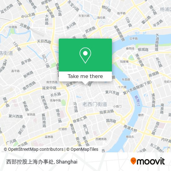 西部控股上海办事处 map
