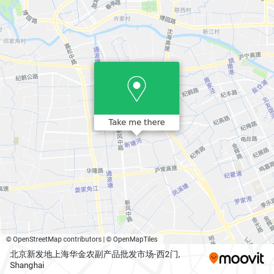 北京新发地上海华金农副产品批发市场-西2门 map