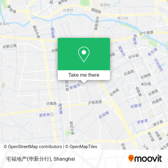 宅福地产(华新分行) map