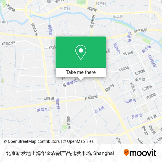 北京新发地上海华金农副产品批发市场 map