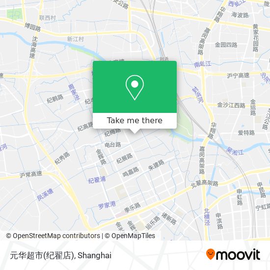 元华超市(纪翟店) map