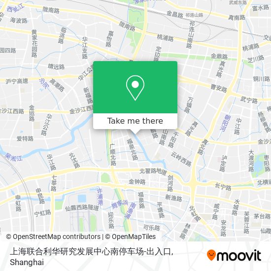 上海联合利华研究发展中心南停车场-出入口 map