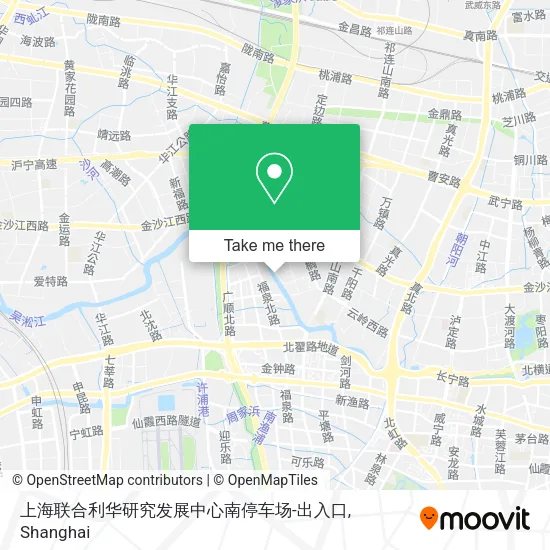 上海联合利华研究发展中心南停车场-出入口 map