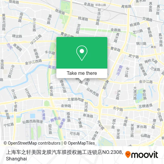 上海车之轩美国龙膜汽车膜授权施工连锁店NO.2308 map