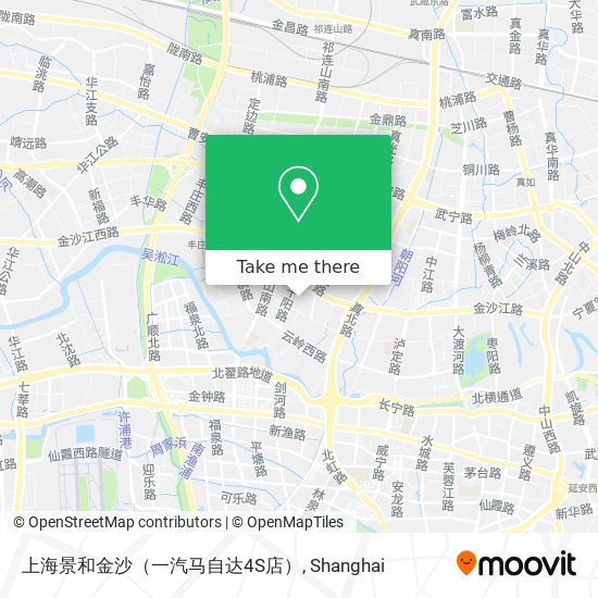 上海景和金沙（一汽马自达4S店） map