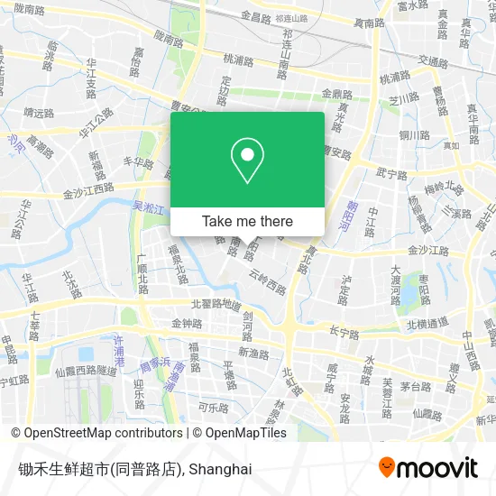 锄禾生鲜超市(同普路店) map