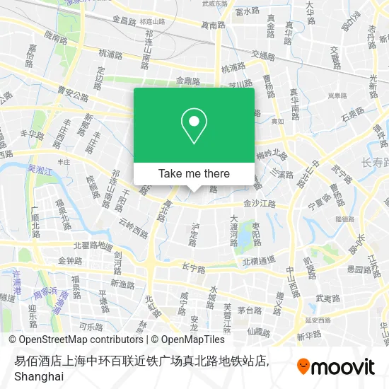易佰酒店上海中环百联近铁广场真北路地铁站店 map