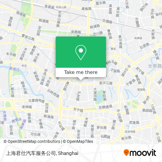 上海君仕汽车服务公司 map