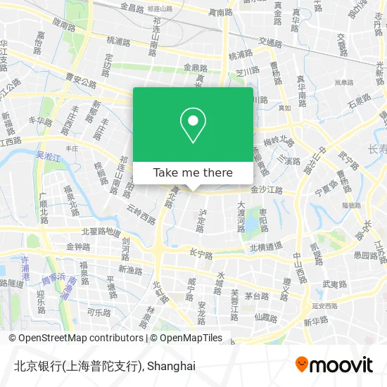 北京银行(上海普陀支行) map