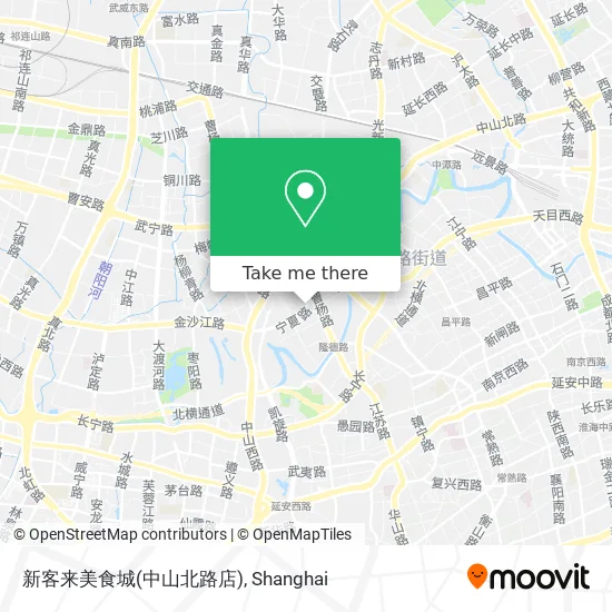 新客来美食城(中山北路店) map