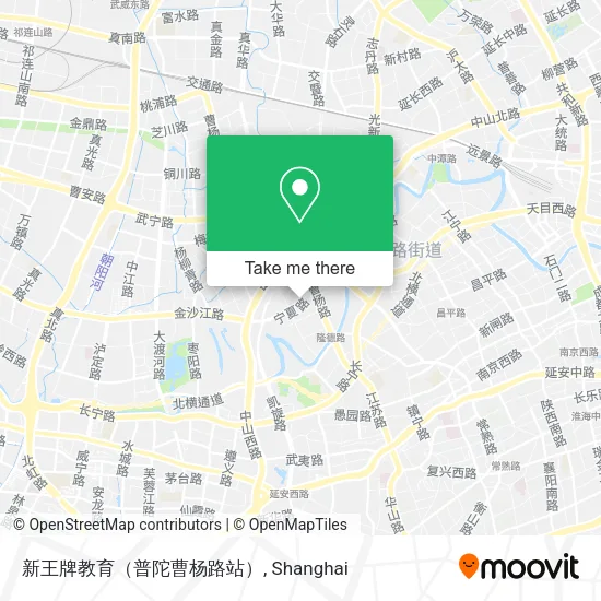 新王牌教育（普陀曹杨路站） map