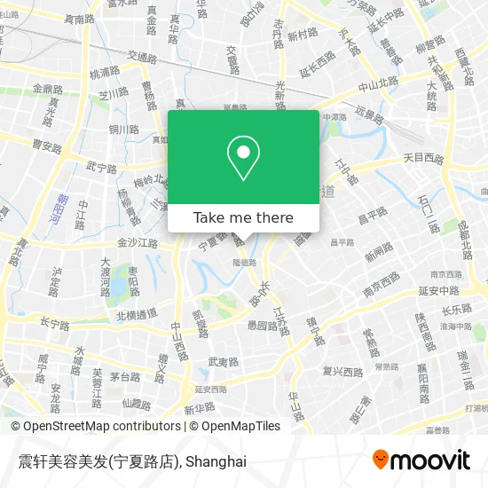 震轩美容美发(宁夏路店) map