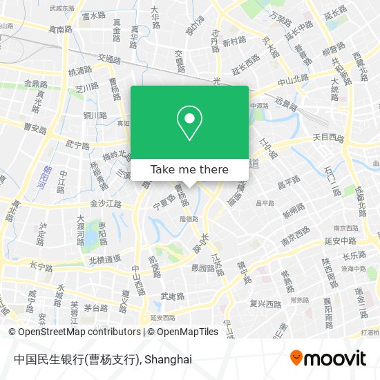 中国民生银行(曹杨支行) map