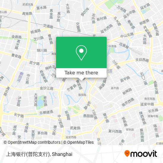 上海银行(普陀支行) map