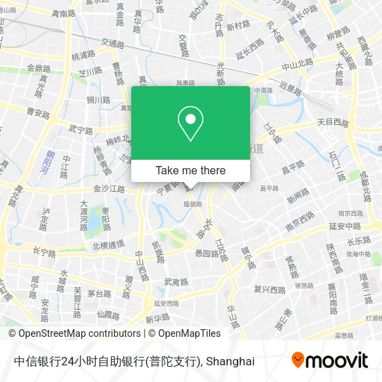 中信银行24小时自助银行(普陀支行) map