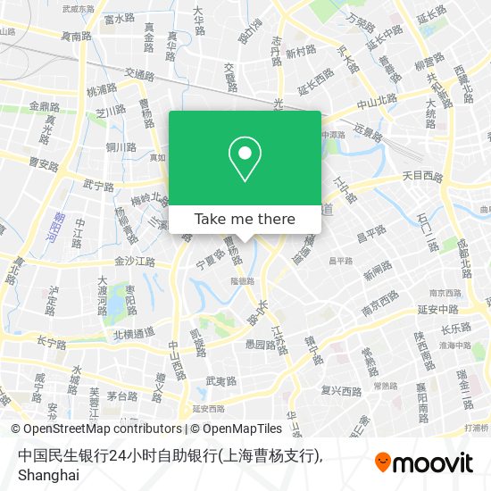 中国民生银行24小时自助银行(上海曹杨支行) map