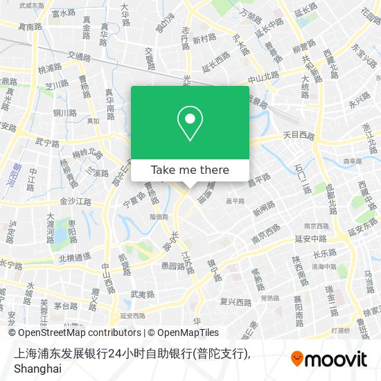 上海浦东发展银行24小时自助银行(普陀支行) map