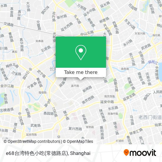 e68台湾特色小吃(常德路店) map