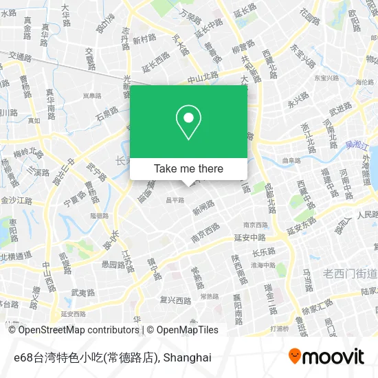 e68台湾特色小吃(常德路店) map