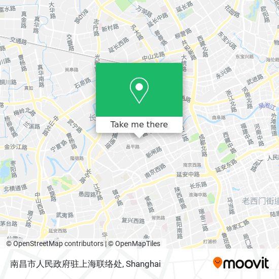 南昌市人民政府驻上海联络处 map
