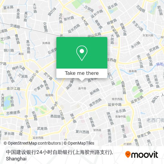 中国建设银行24小时自助银行(上海胶州路支行) map