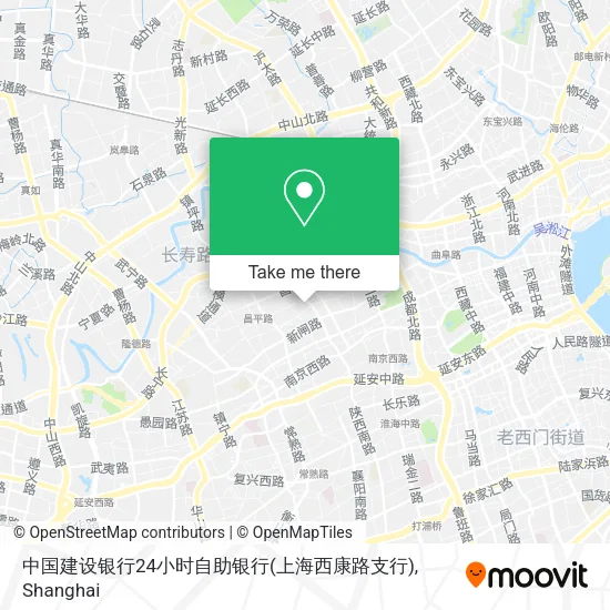 中国建设银行24小时自助银行(上海西康路支行) map
