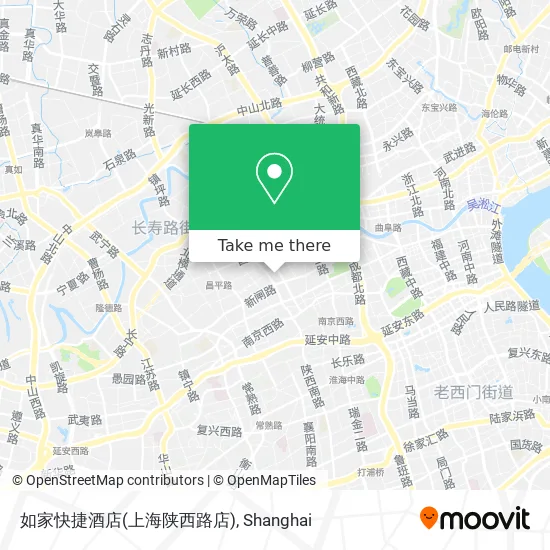 如家快捷酒店(上海陕西路店) map