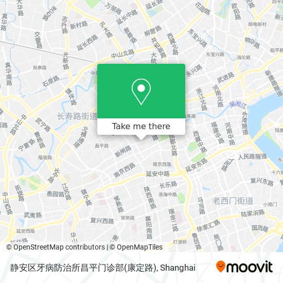 静安区牙病防治所昌平门诊部(康定路) map