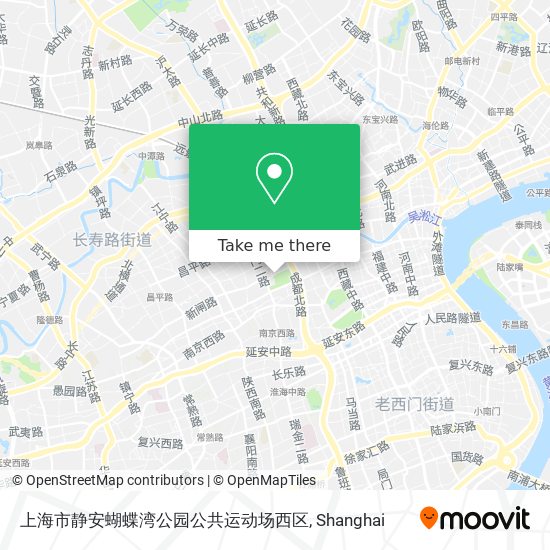 上海市静安蝴蝶湾公园公共运动场西区 map