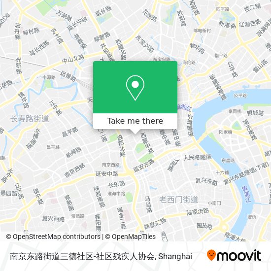 南京东路街道三德社区-社区残疾人协会 map