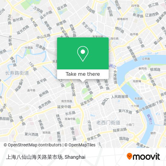 上海八仙山海关路菜市场 map