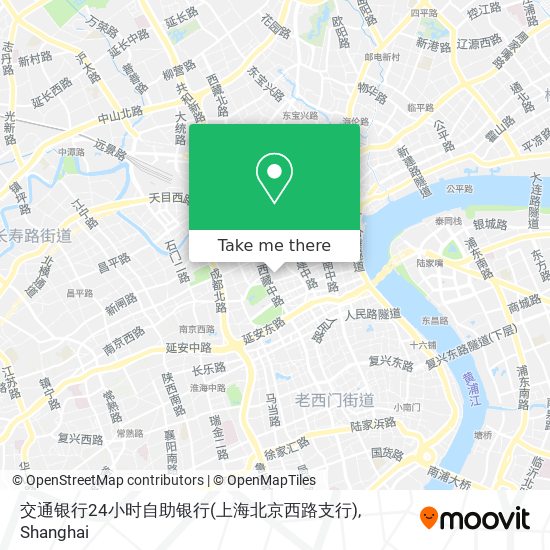 交通银行24小时自助银行(上海北京西路支行) map