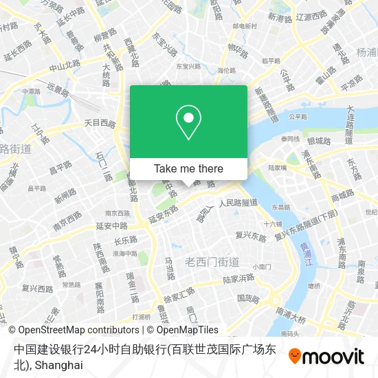 中国建设银行24小时自助银行(百联世茂国际广场东北) map