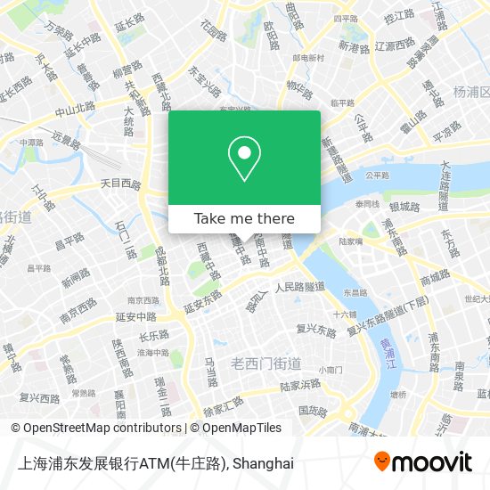 上海浦东发展银行ATM(牛庄路) map