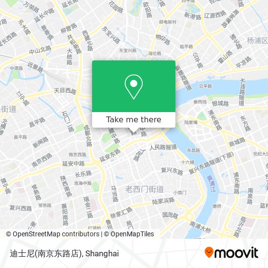 迪士尼(南京东路店) map