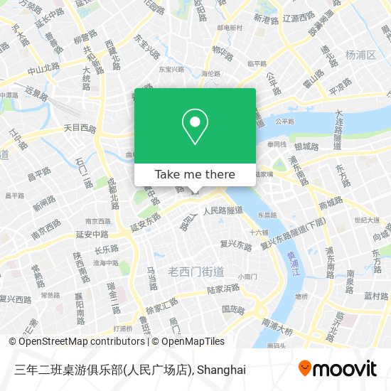 三年二班桌游俱乐部(人民广场店) map