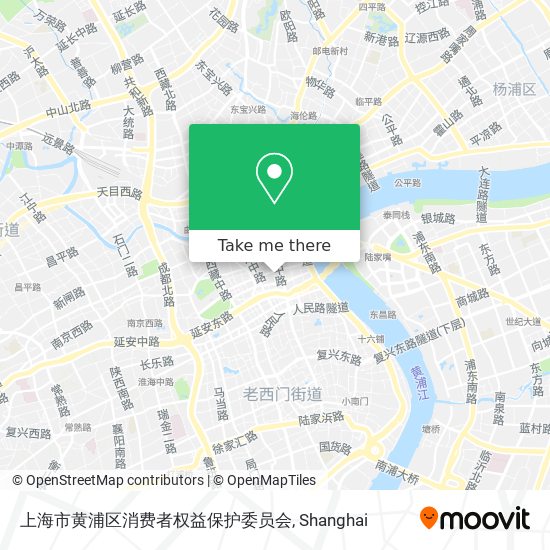 上海市黄浦区消费者权益保护委员会 map