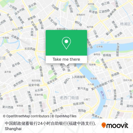 中国邮政储蓄银行24小时自助银行(福建中路支行) map
