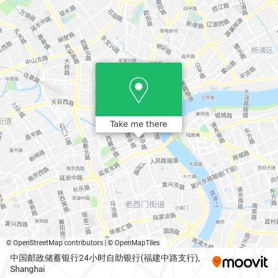 中国邮政储蓄银行24小时自助银行(福建中路支行) map
