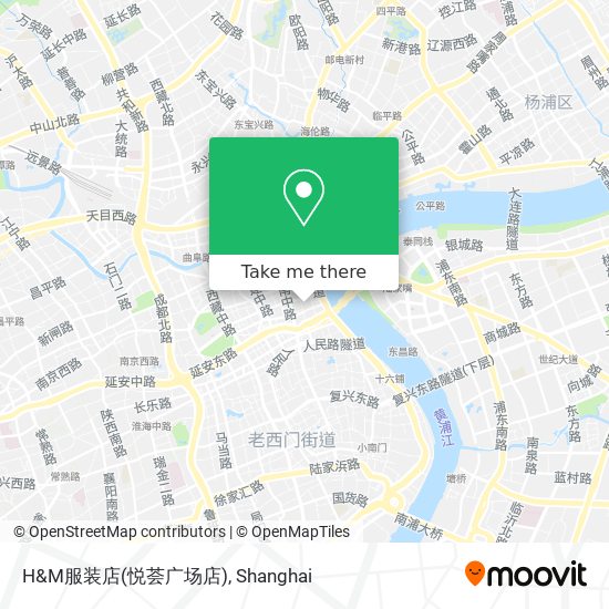 H&M服装店(悦荟广场店) map