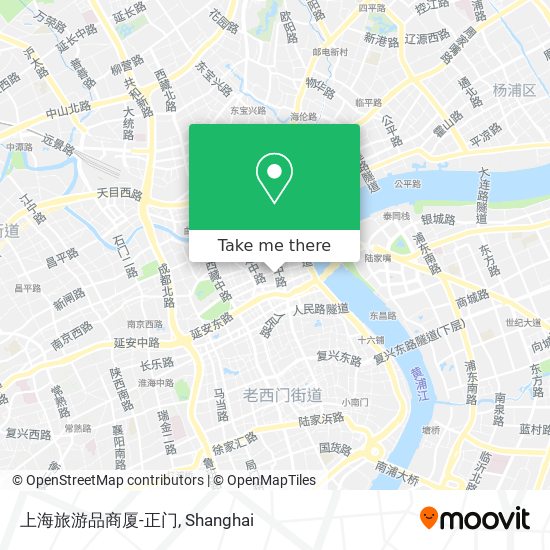 上海旅游品商厦-正门 map