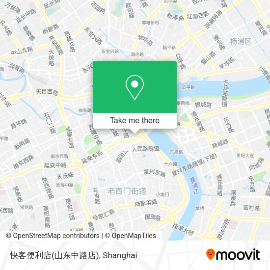 快客便利店(山东中路店) map