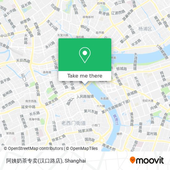 阿姨奶茶专卖(汉口路店) map